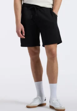 Hilston Men's Fleece Relaxed Shorts, Black - BM24536