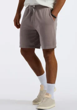 Hilston Men's Fleece Relaxed Shorts, Driftwood Brown - BM24536