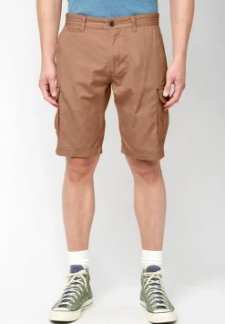Hormoz Men's Cotton Cargo Shorts, Tan - BM23901