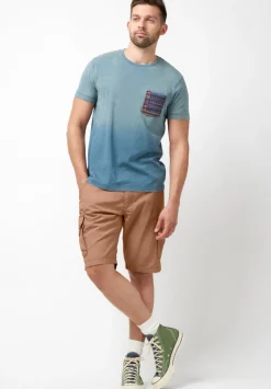 Hormoz Men's Cotton Cargo Shorts, Tan - BM23901