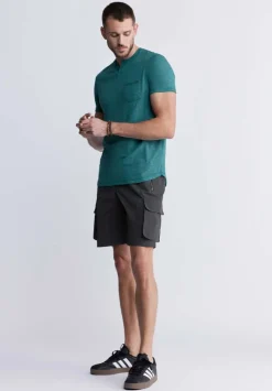 Hult Men’s Drawstring Cargo Shorts, Charcoal - BM24342