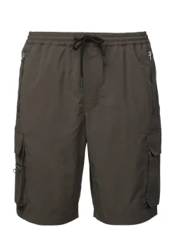 Hult Men’s Drawstring Cargo Shorts, Charcoal - BM24342
