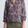 Ishara Women’s Balloon Sleeve Blouse, Floral Print - WT0079P
