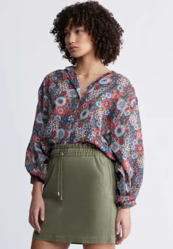 Ishara Women’s Balloon Sleeve Blouse, Floral Print - WT0079P