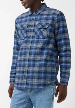 Jaral Men’s Shacket in Blue Plaid - BM24163