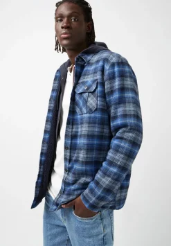 Jaral Men’s Shacket in Blue Plaid - BM24163