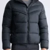 Jerome Black Men's Hooded Puffer Jacket - OBMEF006