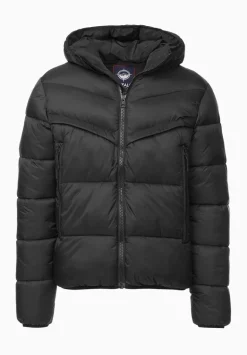 Jerome Black Men's Hooded Puffer Jacket - OBMEF006