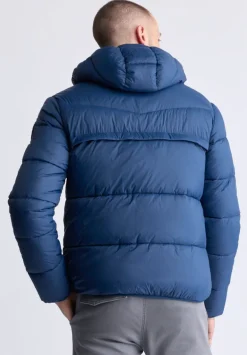 Jerome Navy Men's Hooded Puffer Jacket - OBMEF006