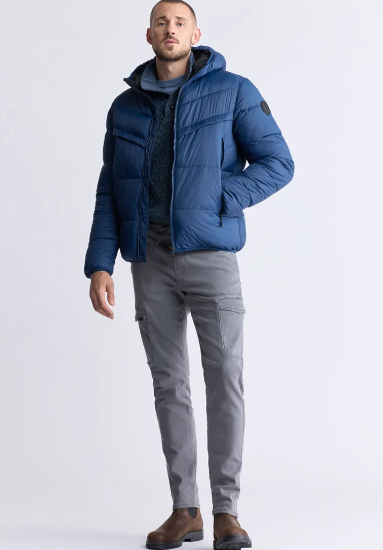 Jerome Navy Men's Hooded Puffer Jacket - OBMEF006