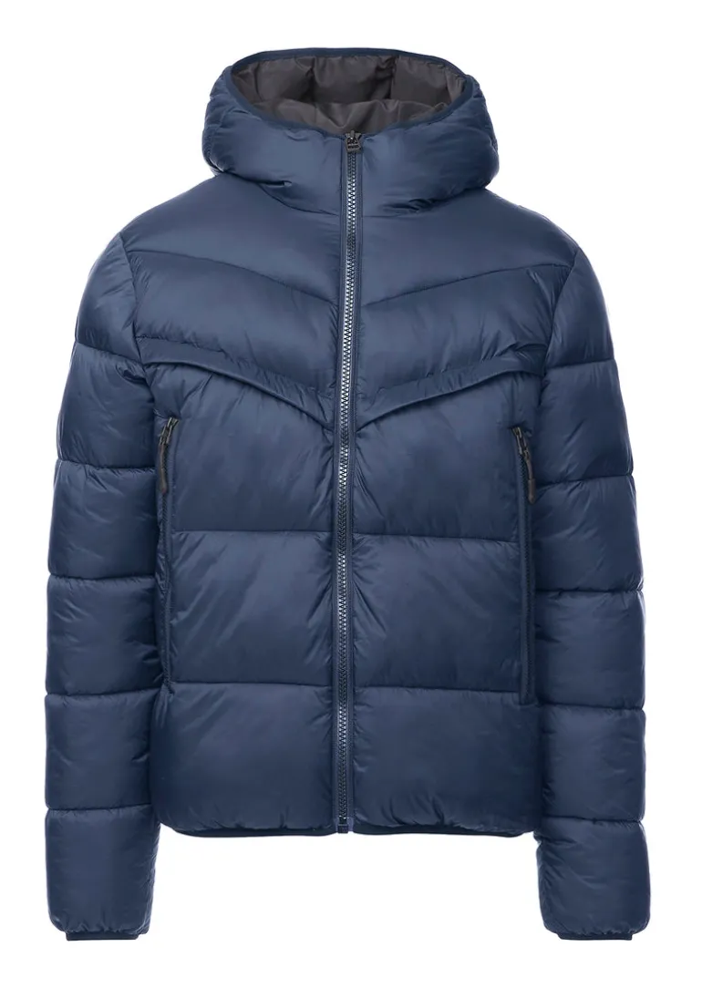 Jerome Navy Men's Hooded Puffer Jacket - OBMEF006