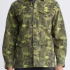 Jicama Men's Shacket in Sphagnum Green Print - BM24340