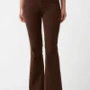 Joplin High Rise Flare Women's Corduroy Pants in Brown - BL15940