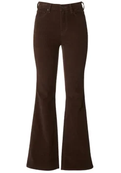 Joplin High Rise Flare Women's Corduroy Pants in Brown - BL15940