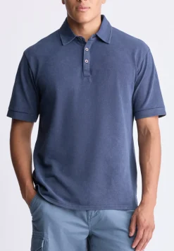 Kabold Men's Classic Polo, Midnight Blue - BM24515