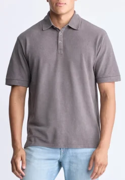 Kabold Men's Classic Polo, Charcoal - BM24515