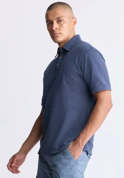 Kabold Men's Classic Polo, Midnight Blue - BM24515
