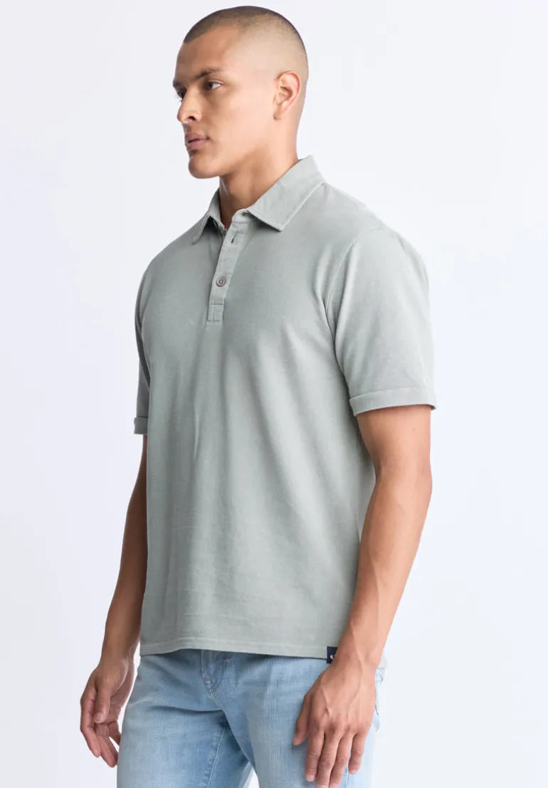 Kabold Men's Classic Polo, Iceberg Green - BM24515