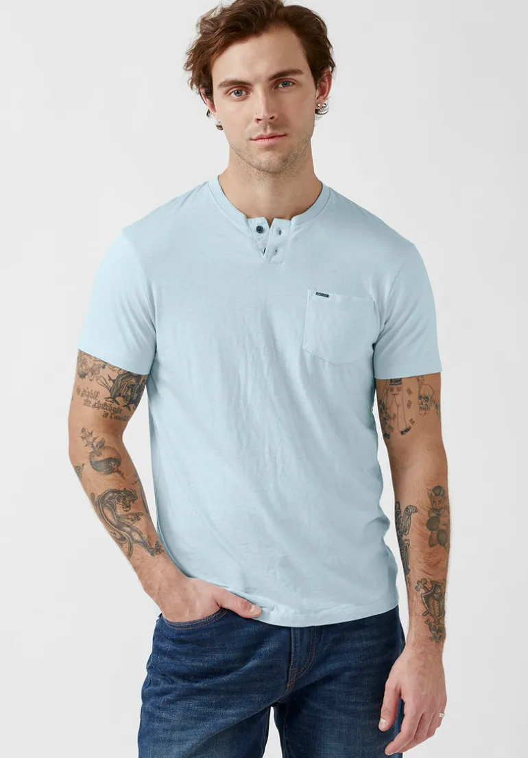 Kaddy Men’s Short-Sleeve Top in Sky Blue - BM23991