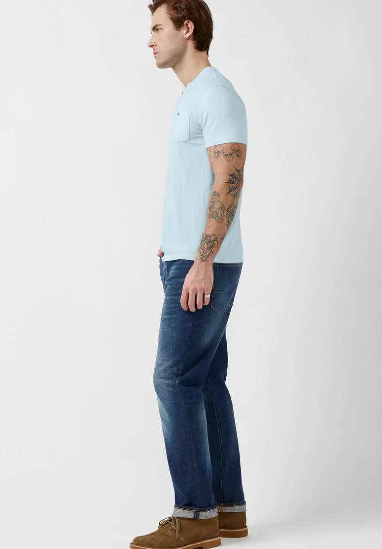 Kaddy Men’s Short-Sleeve Top in Sky Blue - BM23991