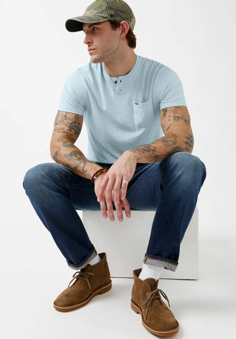 Kaddy Men’s Short-Sleeve Top in Sky Blue - BM23991