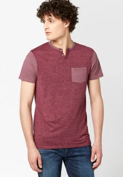 Kaddy Men's T-Shirt with Tonal Trim in Violet - BM23555