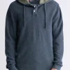 Kafom Men's Hooded Long-Sleeve Top, Black - BM24433