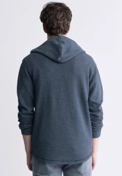 Kafom Men's Hooded Long-Sleeve Top, Black - BM24433