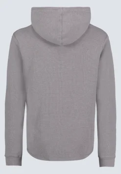 Kafom Men's Hooded Long-Sleeve Top, Sky Grey - BM24433