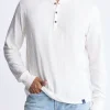 Kandid Men's Long-Sleeve Henley Top, Milk - BM24522