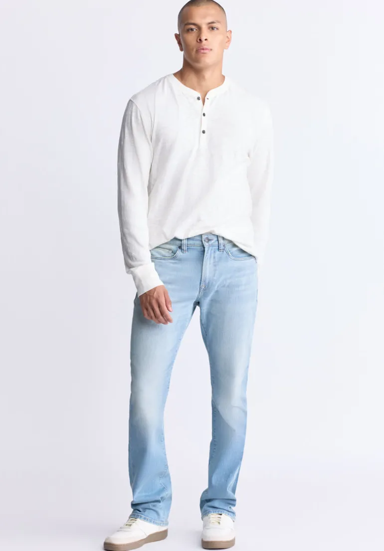 Kandid Men's Long-Sleeve Henley Top, Milk - BM24522