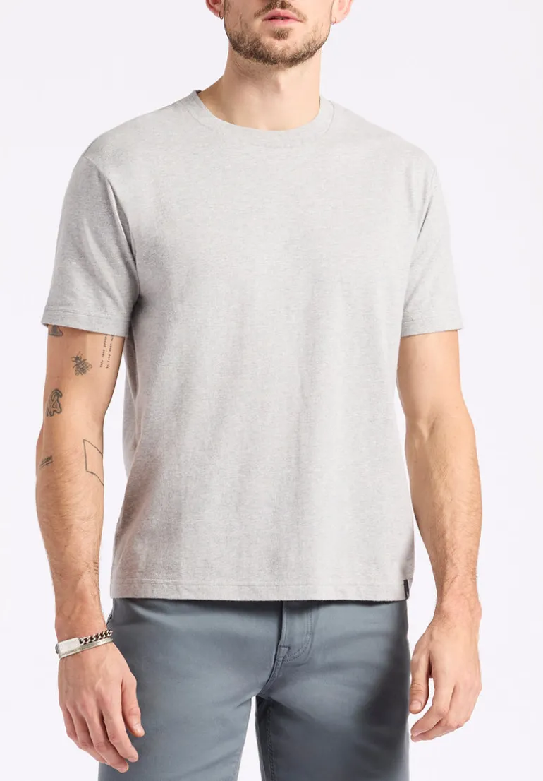 Kanto Men's Short-Sleeve Crew Neck Jersey T-Shirt, Heather Grey - BM24603