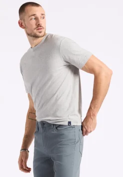 Kanto Men's Short-Sleeve Crew Neck Jersey T-Shirt, Heather Grey - BM24603