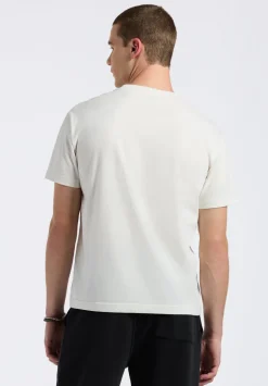 Kanto Men's Short-Sleeve Crew Neck Jersey T-Shirt, Milk - BM24603