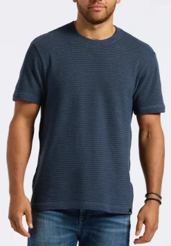 Karlton Men's Waffle-Knit Short-Sleeve Crewneck T-Shirt, Whale - BM24538