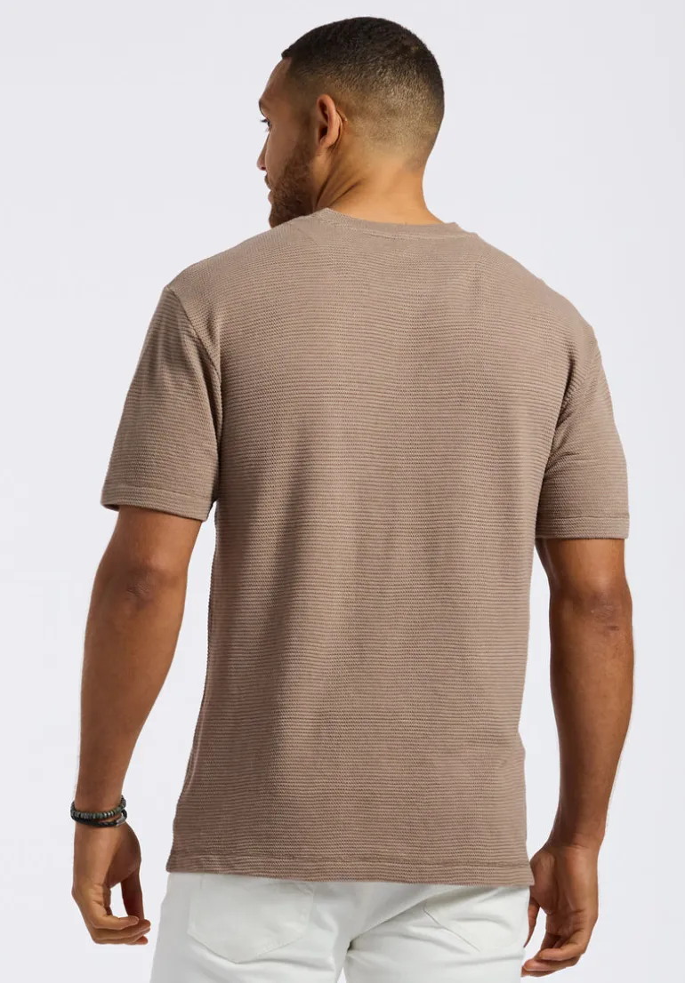 Karlton Men's Waffle-Knit Short-Sleeve Crewneck T-Shirt, Tuffet - BM24538