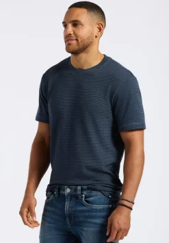 Karlton Men's Waffle-Knit Short-Sleeve Crewneck T-Shirt, Whale - BM24538
