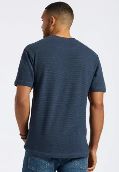 Karlton Men's Waffle-Knit Short-Sleeve Crewneck T-Shirt, Whale - BM24538