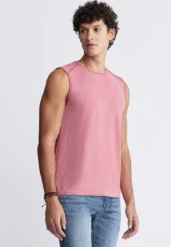 Karmola Men's Sleeveless Top in Mineral Red - BM24235