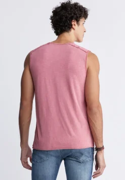 Karmola Men's Sleeveless Top in Mineral Red - BM24235