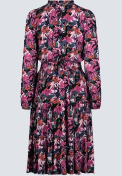 Karrigan Women's Long-Sleeve Midi Dress, Pink Floral - WD0059F