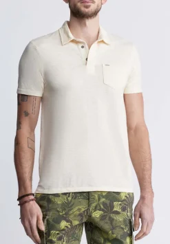 Kasper Men's Short-Sleeve Polo in White - BM24233