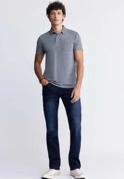 Kasper Men's Short-Sleeve Polo in Charcoal Grey - BM24233
