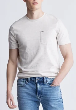 Kennel Men's T-shirt with Pocket, Light Heather Pink - BM24459