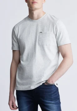 Kennel Men's T-shirt with Pocket, Light Heather Blue - BM24459