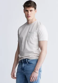 Kennel Men's T-shirt with Pocket, Light Heather Pink - BM24459