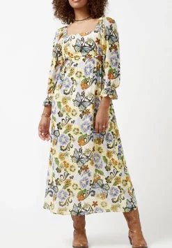 Kerry Butterfly Print Cut-Out Maxi Dress - WD0008S