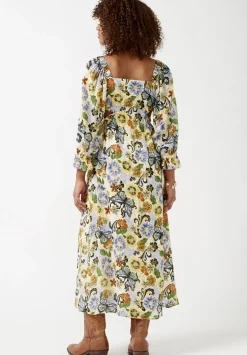 Kerry Butterfly Print Cut-Out Maxi Dress - WD0008S