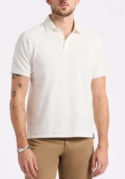 Kindell Men's Short-Sleeve Piqué Polo, Milk - BM24608