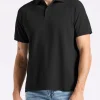 Kindell Men's Short-Sleeve Piqué Polo, Black - BM24608